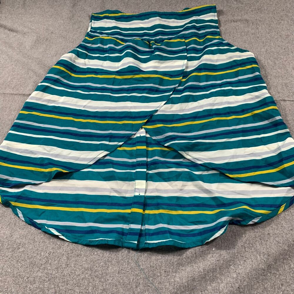 EDGE Top Womens Large Blue Stripe Sleeveless Summer Shirt - Picture 2 of 6